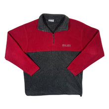 Load image into Gallery viewer, Vintage REAL MEN Embroidered Mini Logo Colour Block 1/4 Zip Pullover Fleece Sweatshirt
