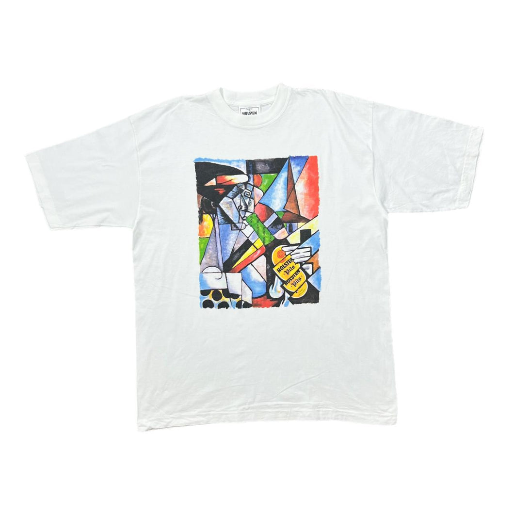 Vintage 90's HOLSTEN PILS Beer Drinks Promo Art Style Spellout Graphic T-Shirt