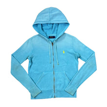 Load image into Gallery viewer, POLO RALPH LAUREN Classic Embroidered Mini Logo Distressed Zip Hoodie
