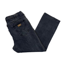 Load image into Gallery viewer, WRANGLER &quot;Texas Stretch&quot; Classic Black Denim Straight Leg Jeans
