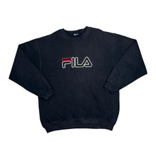 Load image into Gallery viewer, Vintage 90&#39;s FILA Classic Embroidered Big Logo Spellout Crewneck Sweatshirt
