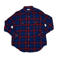 Load image into Gallery viewer, LEE Western Plaid Check Pearl Snap Popper Button Long Sleeve Flannel Cotton Shirt
