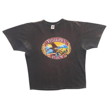 Load image into Gallery viewer, Fiddler&#39;s Elbow Wychwood Brewery Beer Promo Graphic Grey Brown T-Shirt
