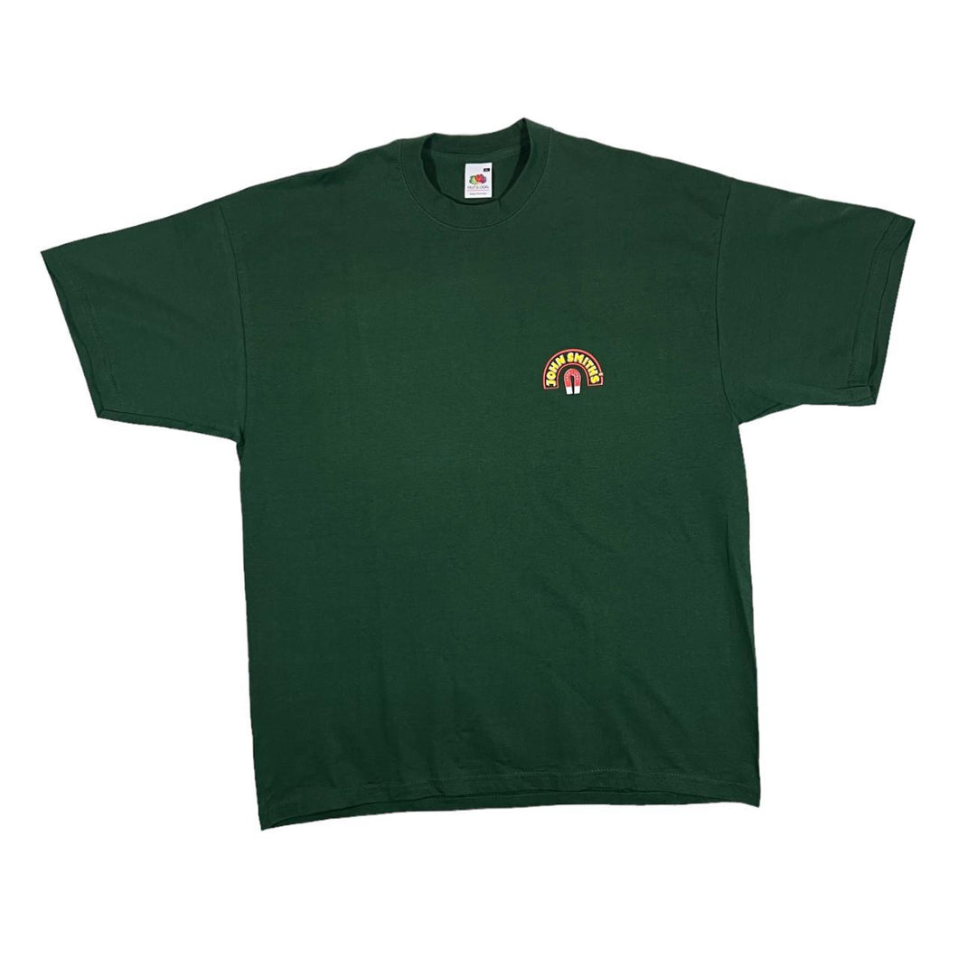 JOHN SMITH'S Classic Beer Mini Logo Spellout Graphic Green T-Shirt