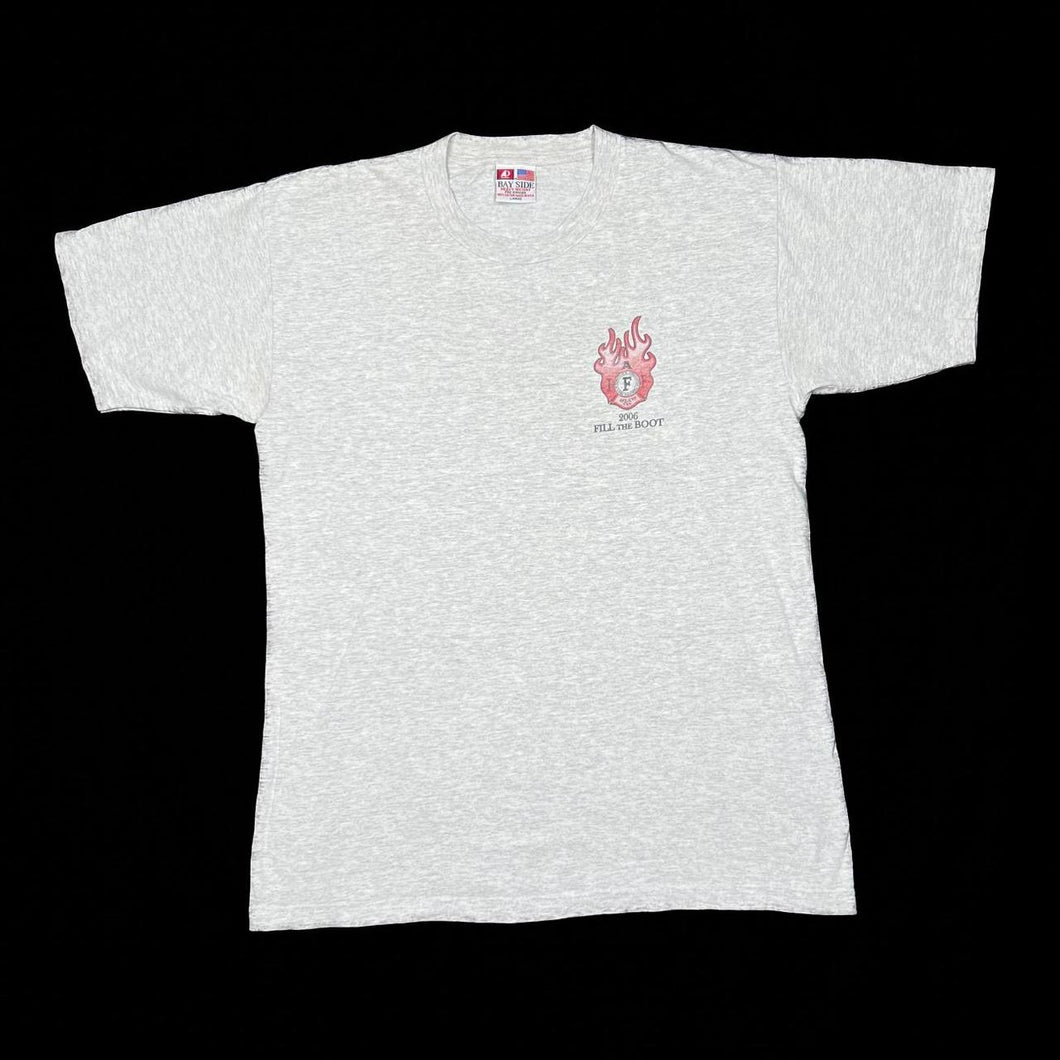 Bayside (2006) FILL THE BOOT “IAF” Firefighters Souvenir Spellout Graphic T-Shirt