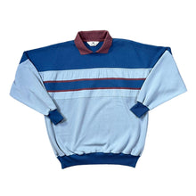 Load image into Gallery viewer, Vintage 90&#39;s PEGASUS Colour Block Striped Collared Sweatshirt
