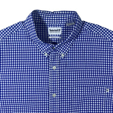 Load image into Gallery viewer, Timberland &quot;Regular Fit&quot; Blue White Check Long Sleeve Cotton Button-Up Shirt
