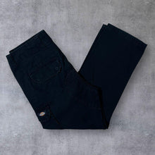 Load image into Gallery viewer, Dickies Skater Workwear Straight Leg Classic Black Cargo Trousers
