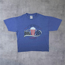Load image into Gallery viewer, Vintage 90's Oneita At The Movies Souvenir Graphic Single Stitch Blue T-Shirt
