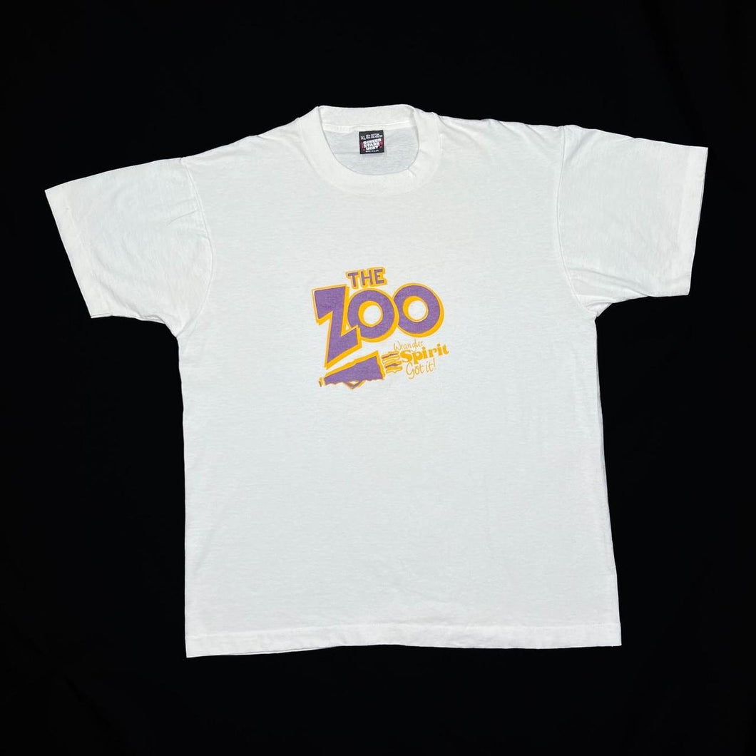 Vintage 90’s Screen Stars THE ZOO “Wrangler Spirit” Souvenir Graphic Single Stitch T-Shirt