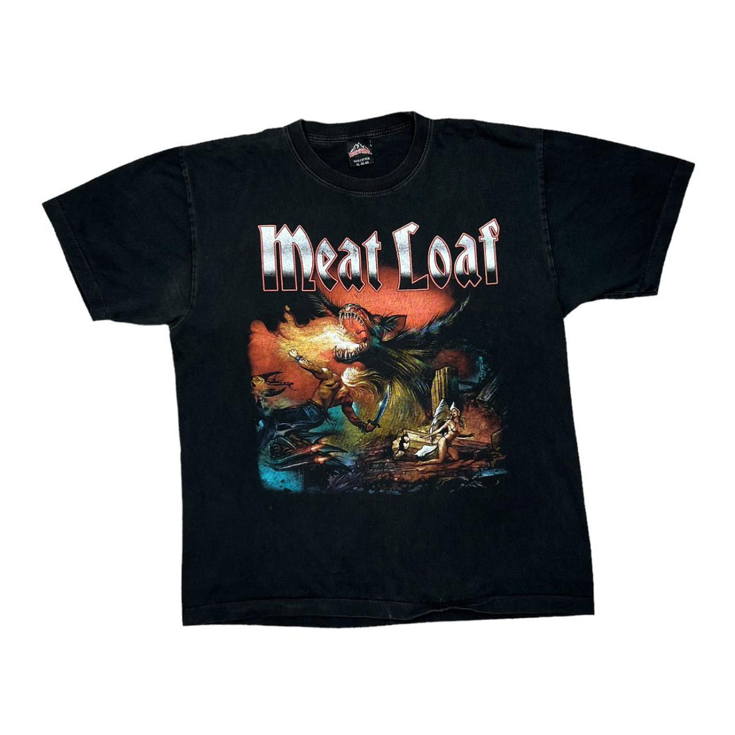 Early 00's MEAT LOAF Hard Rock Band Spellout Graphic T-Shirt