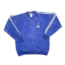 Load image into Gallery viewer, Vintage 90&#39;s ADIDAS Three Stripe Embroidered Mini Logo Tie Dye Crewneck Sweatshirt
