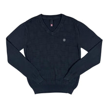 Load image into Gallery viewer, ELEMENT Skateboards Subtle Black Chest Mini Logo V-Neck Sweater Jumper
