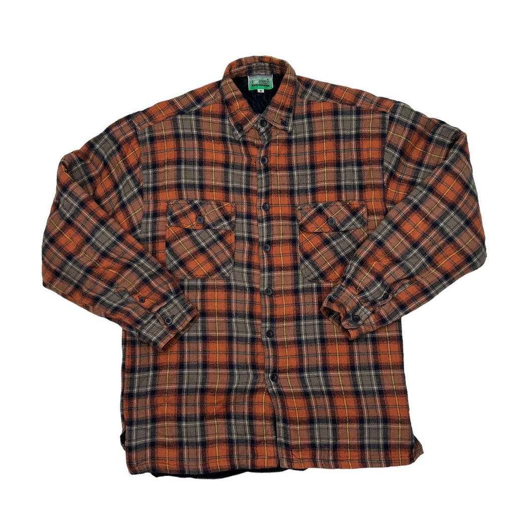 Vintage SOUTHERN MANNERMODE Lumberjack Plaid Check Lightly Padded Flannel Over Shirt