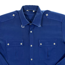 Load image into Gallery viewer, Vintage 90&#39;s Country Classic Blue Cowboy Western Style Long Sleeve Shirt
