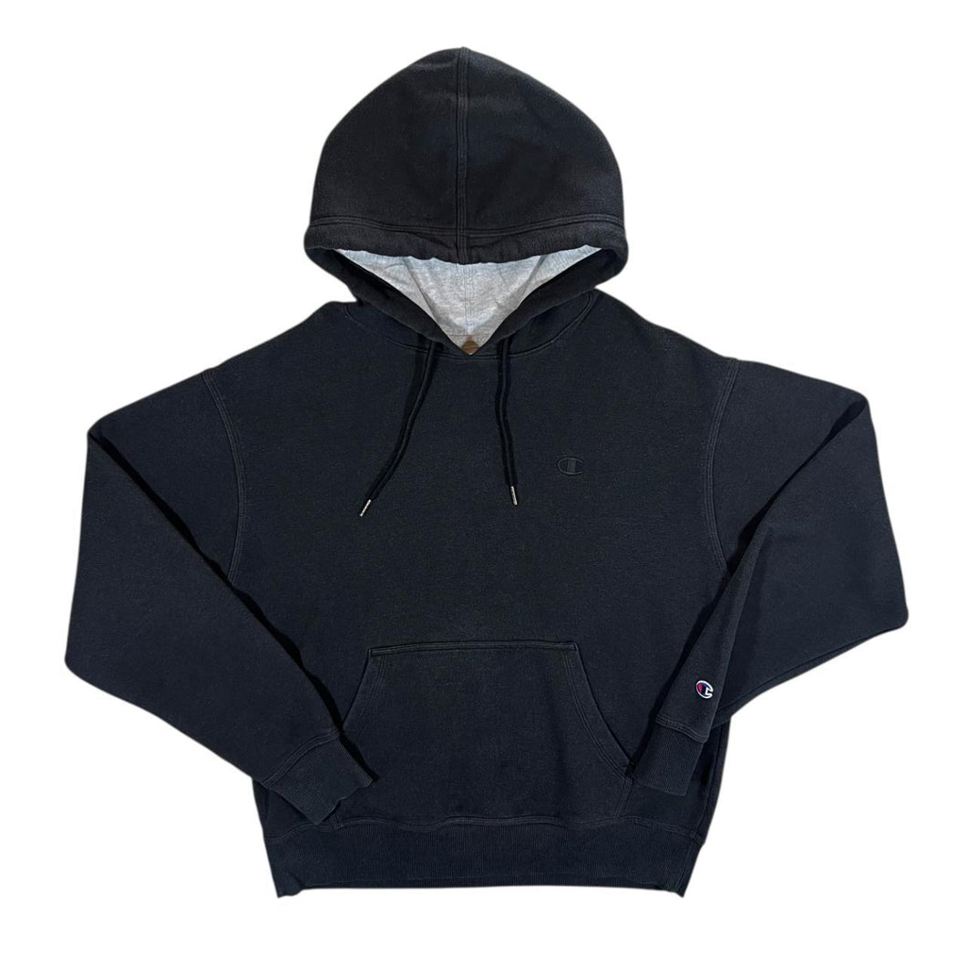 Champion Classic Black Embroidered Mini Logo Pullover Hoodie