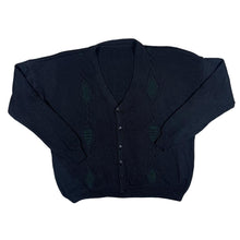 Load image into Gallery viewer, Vintage Grandad Patterned Knit Button Cardigan Sweater
