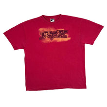 Load image into Gallery viewer, Early 00&#39;s FOX Motorsports Racing Logo Spellout Graphic Red T-Shirt
