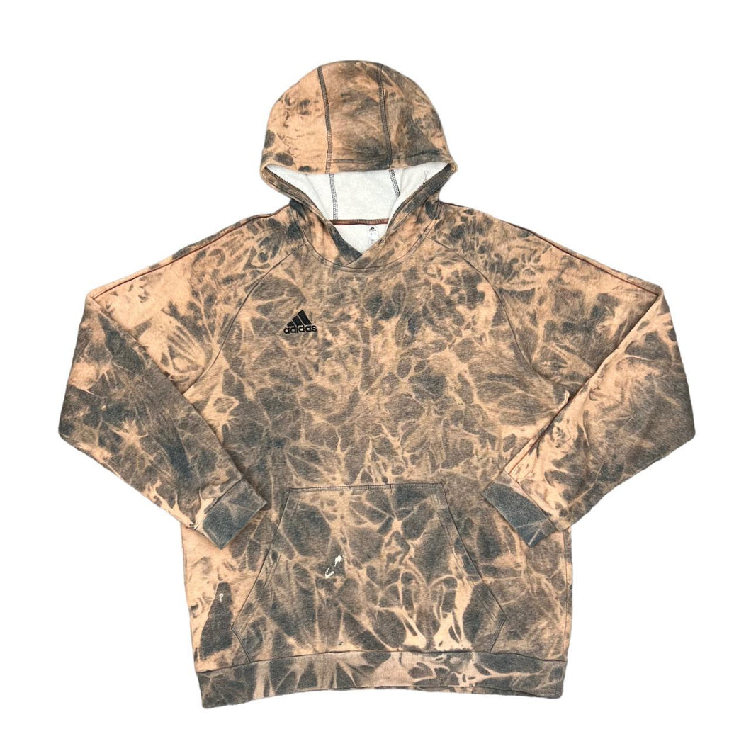 ADIDAS Classic Embroidered Mini Logo Tie Dye Pullover Hoodie