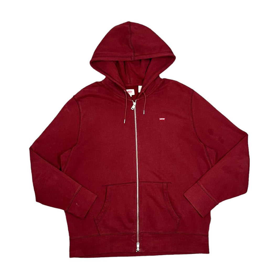 LEVI'S Red Tab Classic Basic Embroidered Mini Logo Zip Hoodie