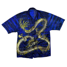 Load image into Gallery viewer, Early 00&#39;s Dian Dian Tong Gothic Y2K Dragon Graphic Short Sleeve Mesh Shirt
