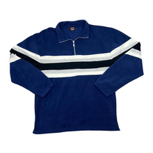 Load image into Gallery viewer, Early 00&#39;s GR SPORT Classic Colour Block Striped 1/4 Zip Pullover Fleece Sweatshirt

