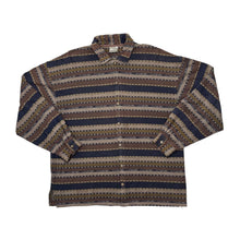 Load image into Gallery viewer, Vintage BURTONS Colour Block Striped Patterned Long Sleeve Flannel Cotton Shirt
