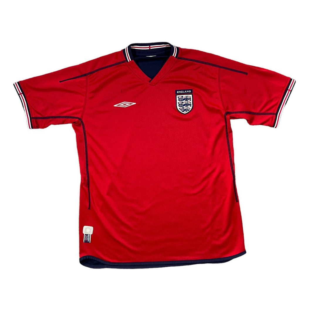 Early 00's UMBRO ENGLAND Football Embroidered Emblem Reversible Football Shirt Jersey
