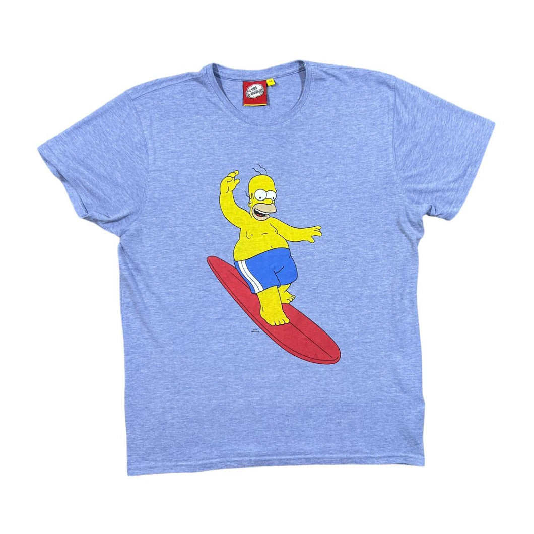 THE SIMPSONS (2016) Homer Simpson Surfing Character TV Show Graphic T-Shirt