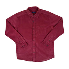 Load image into Gallery viewer, COTTON TRADERS Classic Burgundy Red Corduroy Cord Long Sleeve Shirt
