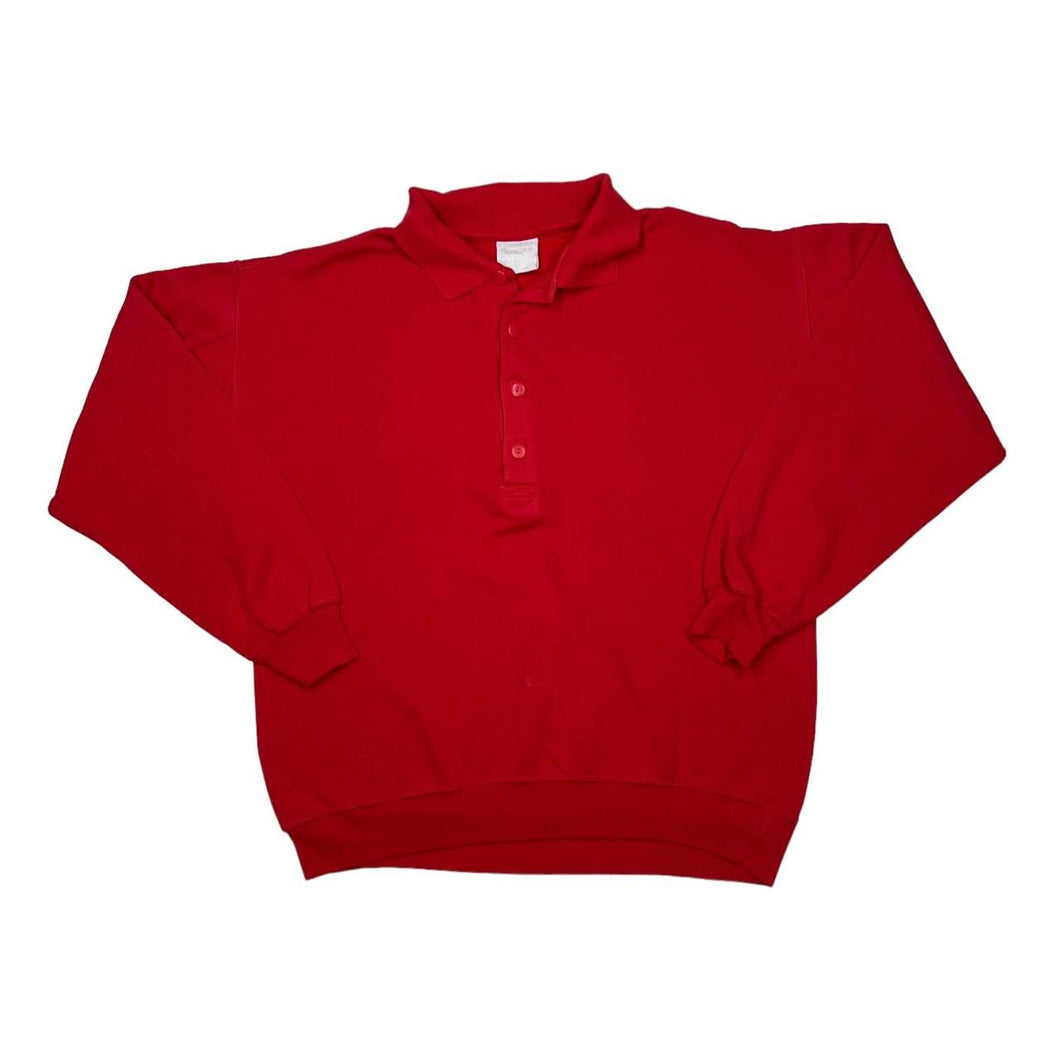 Vintage 90’s CHEETAH Classic Basic Essential Button Collared Sweatshirt