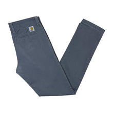 Load image into Gallery viewer, CARHARTT &quot;Sid Pant&quot; Classic Grey Slim Fit Skater Chino Trousers
