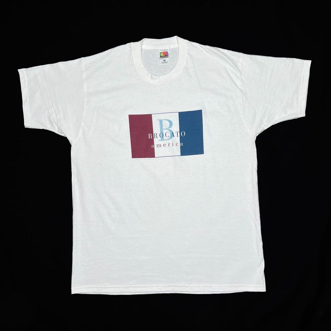 Vintage 90’s BROCATO “America” Hair Care Product Promo Spellout Graphic T-Shirt