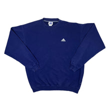 Load image into Gallery viewer, Vintage 90&#39;s ADIDAS Embroidered Mini Logo Navy Blue Crewneck Sweatshirt
