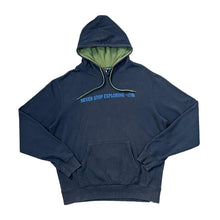 Load image into Gallery viewer, THE NORTH FACE TNF &quot;Never Stop Exploring&quot; Logo Spellout Graphic Pullover Hoodie

