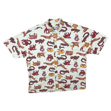 Load image into Gallery viewer, Vintage McNeal Crazy Abstract Patterned Cotton Linen Short Sleeve Shirt
