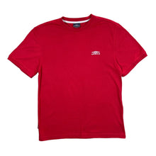 Load image into Gallery viewer, UMBRO Classic Basic Embroidered Mini Logo Red Short Sleeve T-Shirt
