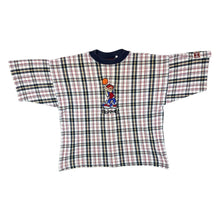 Load image into Gallery viewer, Early 00&#39;s Hypnosis &quot;Slammin&quot; Embroidered Basketball Hip Hop Y2K Plaid Check T-Shirt
