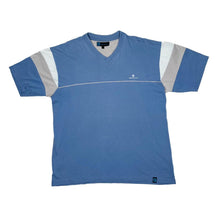Load image into Gallery viewer, Early 00’s SPEEDTRAP Mini Logo Colour Block Skater V-Neck Cotton T-Shirt
