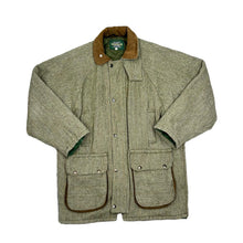 Load image into Gallery viewer, Vintage OPENTRACK Houndstooth Farmer Tweed Style Hunting Country Jacket
