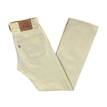 Load image into Gallery viewer, Vintage LEVI&#39;S 551 Classic Cream Corduroy Cord Straight Leg Trousers
