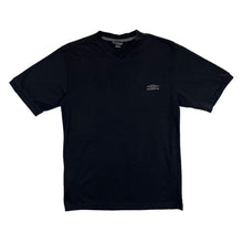 Load image into Gallery viewer, UMBRO Classic Basic Embroidered Mini Logo Black Short Sleeve V-Neck T-Shirt
