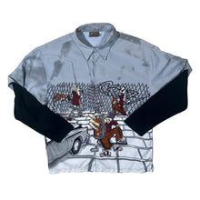 Load image into Gallery viewer, Early 00&#39;s Dognose Hip Hop Y2K Layered Long Sleeve Polyester Shirt
