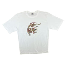 Load image into Gallery viewer, Vintage Made In Japan Traditional Dragon Graphic White T-Shirt
