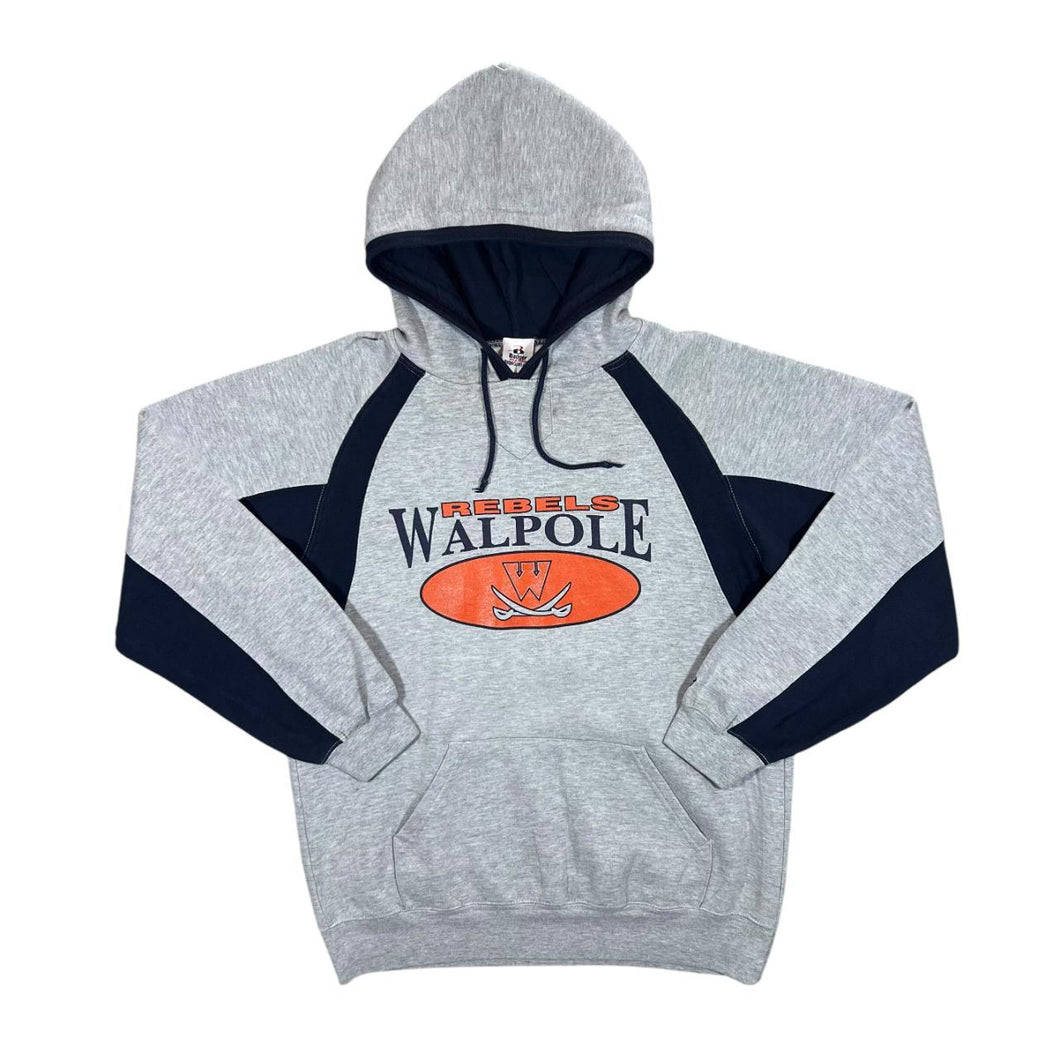 Early 00's Badger Sport WALPOLE REBELS College Graphic Pullover Hoodie