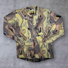 Load image into Gallery viewer, Vintage 90&#39;s Cadre Crazy Abstract Festival Patterned Long Sleeve Shirt
