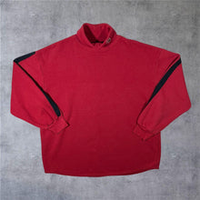 Load image into Gallery viewer, Vintage Majestic NCAA Ohio State Buckeyes Embroidered College Turtle Roll Neck Sweatshirt
