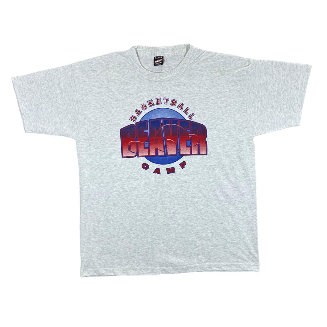Vintage 90's BEAVER BASKETBALL CAMP Souvenir Graphic Single Stitch T-Shirt