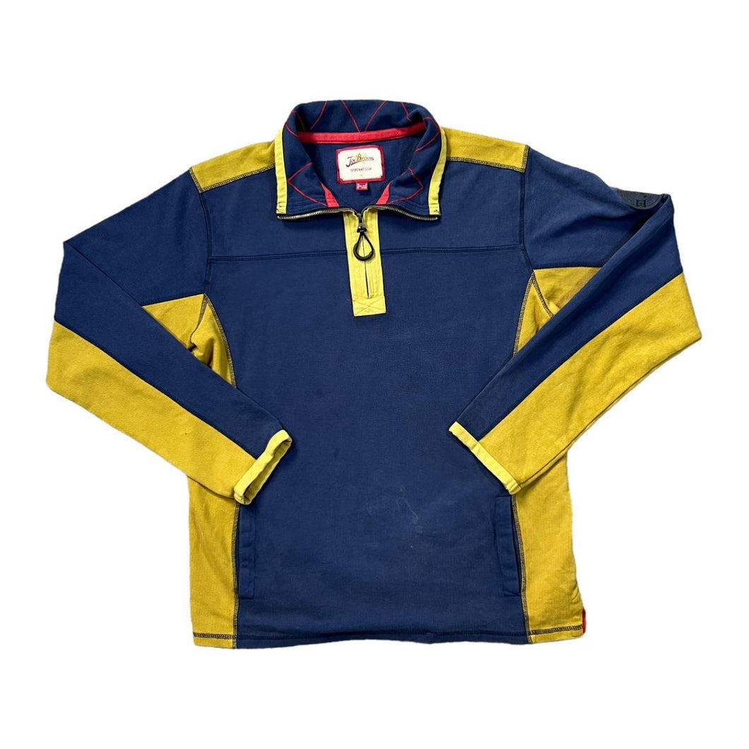 JOE BROWNS Classic Colour Block 1/4 Zip Pullover Sweatshirt