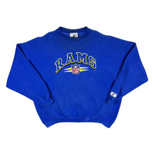 Load image into Gallery viewer, Vintage Logo Athletic NFL St. Louis Rams Football Embroidered Blue Sweatshirt
